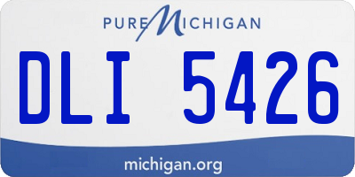 MI license plate DLI5426