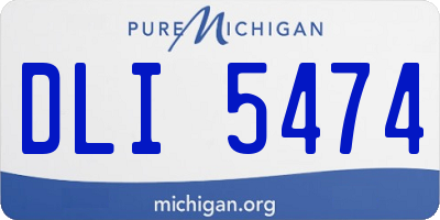 MI license plate DLI5474