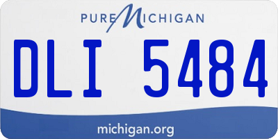 MI license plate DLI5484