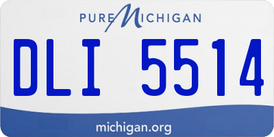 MI license plate DLI5514