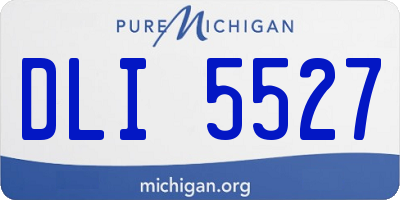 MI license plate DLI5527