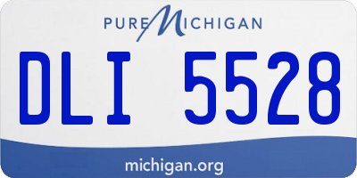 MI license plate DLI5528