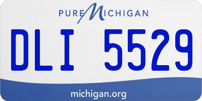 MI license plate DLI5529