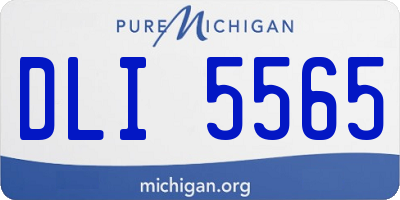 MI license plate DLI5565