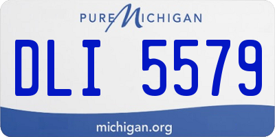 MI license plate DLI5579
