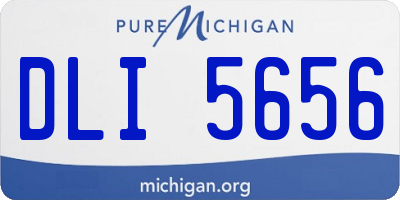MI license plate DLI5656