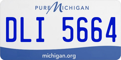 MI license plate DLI5664