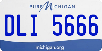 MI license plate DLI5666