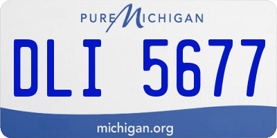 MI license plate DLI5677