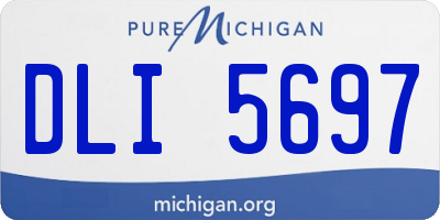 MI license plate DLI5697