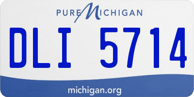 MI license plate DLI5714