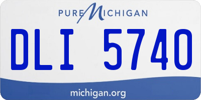 MI license plate DLI5740