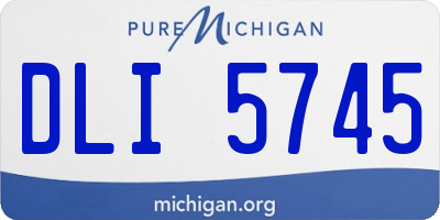 MI license plate DLI5745