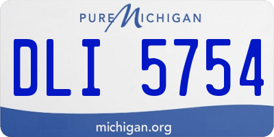 MI license plate DLI5754