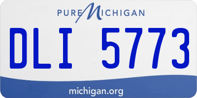 MI license plate DLI5773
