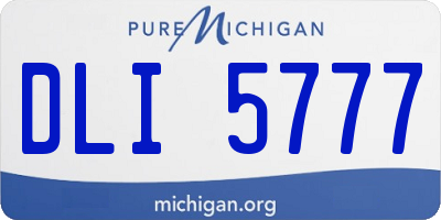 MI license plate DLI5777