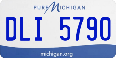MI license plate DLI5790