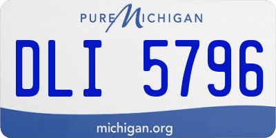 MI license plate DLI5796