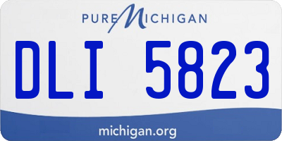 MI license plate DLI5823