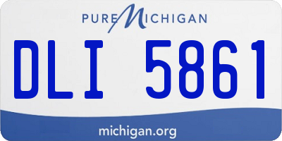 MI license plate DLI5861