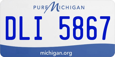 MI license plate DLI5867