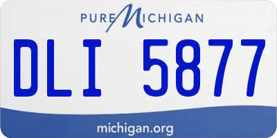 MI license plate DLI5877