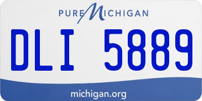MI license plate DLI5889