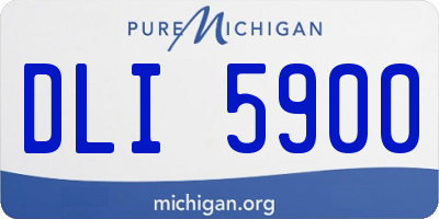 MI license plate DLI5900