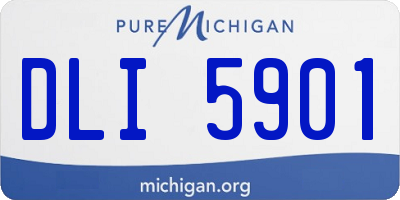 MI license plate DLI5901