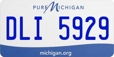 MI license plate DLI5929