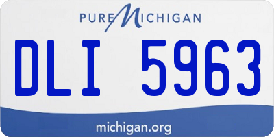 MI license plate DLI5963