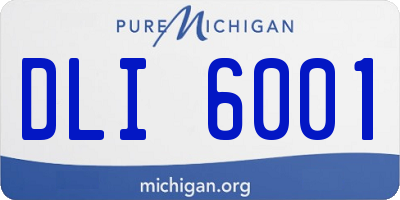 MI license plate DLI6001