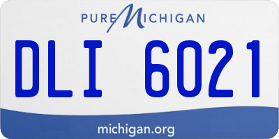 MI license plate DLI6021