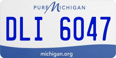 MI license plate DLI6047