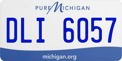 MI license plate DLI6057