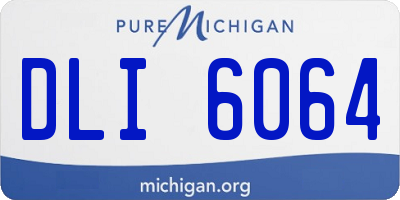 MI license plate DLI6064