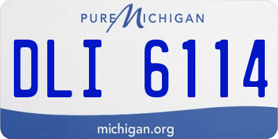 MI license plate DLI6114