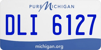 MI license plate DLI6127