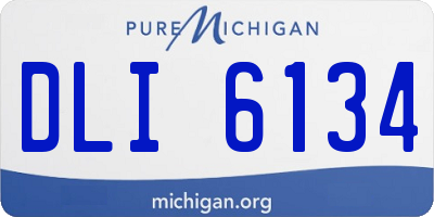 MI license plate DLI6134