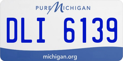 MI license plate DLI6139