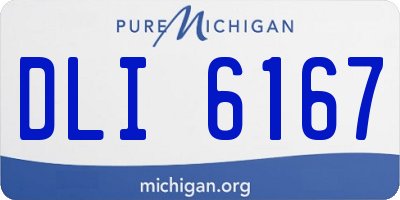 MI license plate DLI6167