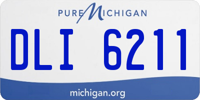 MI license plate DLI6211
