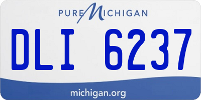 MI license plate DLI6237