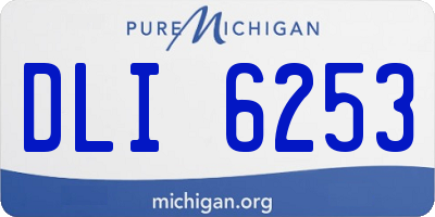 MI license plate DLI6253