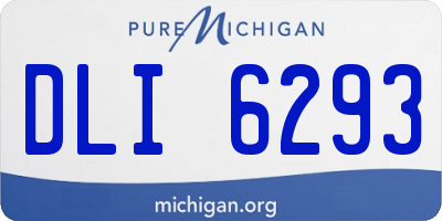 MI license plate DLI6293