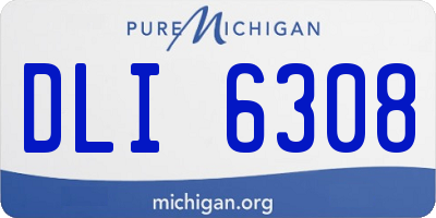 MI license plate DLI6308