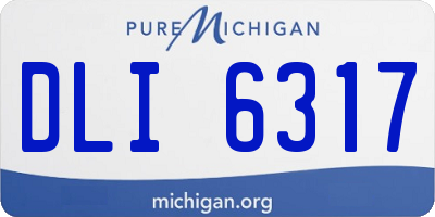 MI license plate DLI6317