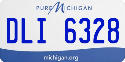MI license plate DLI6328