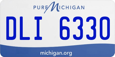 MI license plate DLI6330