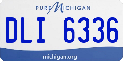 MI license plate DLI6336